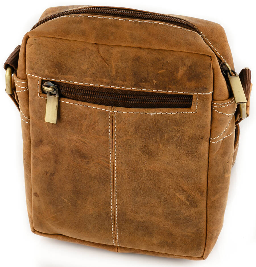 Skórzana torba męska z długim paskiem na ramię - Always Wild - obrazek 3