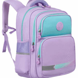 Plecak szkolny w kolorze fioletowym na regulowanych szelkach - Peterson