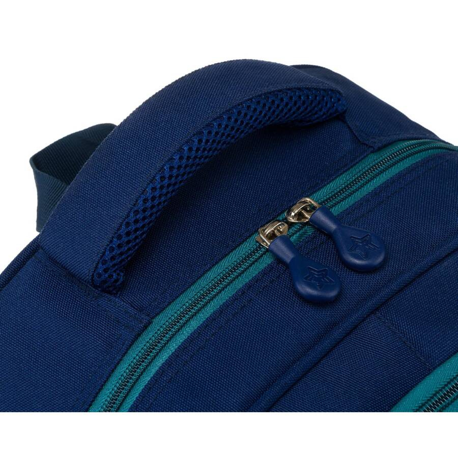 Granatowo-zielony plecak szkolny z miejscem na laptopa - Peterson - obrazek 13