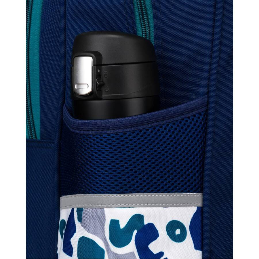 Granatowo-zielony plecak szkolny z miejscem na laptopa - Peterson - obrazek 11