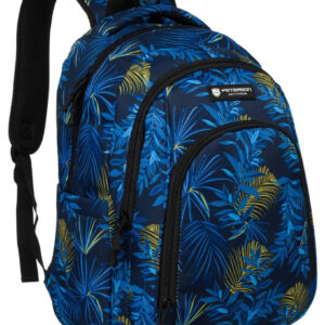 Pojemny, dwukomorowy plecak z poliestru w kolorze granatowym - Peterson