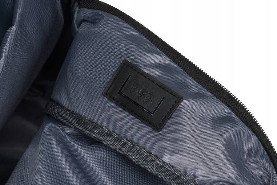 Plecak z poliestru pokryty roślinnym wzorem z dużą kieszenią na froncie - Peterson - obrazek 12