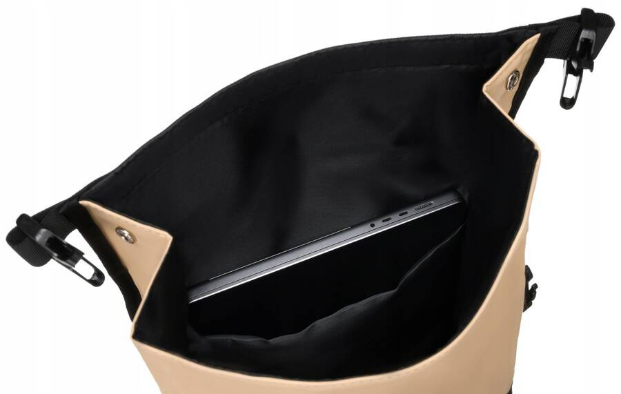 Plecak miejski roll-top z zewnętrzną kieszenią na suwak - Peterson - obrazek 9