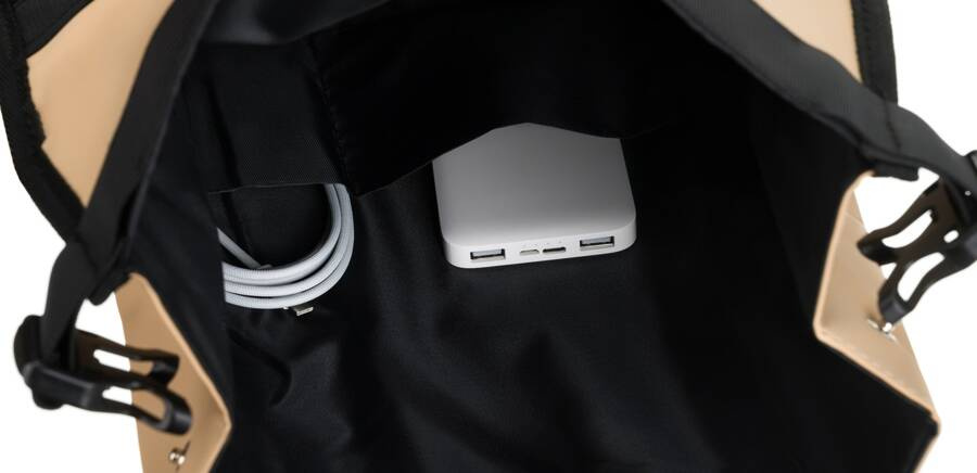 Plecak miejski roll-top z zewnętrzną kieszenią na suwak - Peterson - obrazek 10