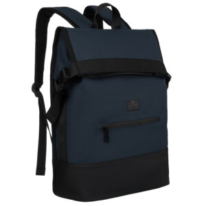 Plecak sportowy w granatowym kolorze z oddychającym materiałem na plecach - Peterson