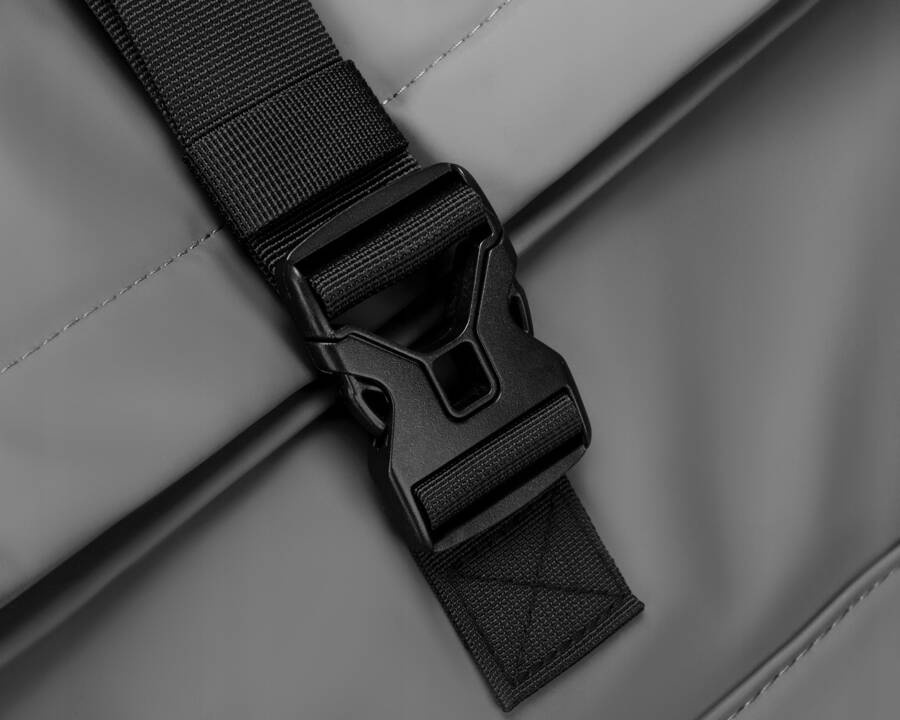 Pojemny plecak miejski w szarym kolorze wykonany z poliestru - Peterson - obrazek 10