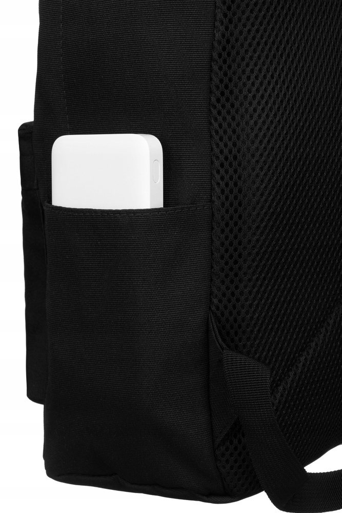 Sportowy, pojemny plecak w czarnym kolorze z zewnętrznymi kieszonkami - Peterson - obrazek 7