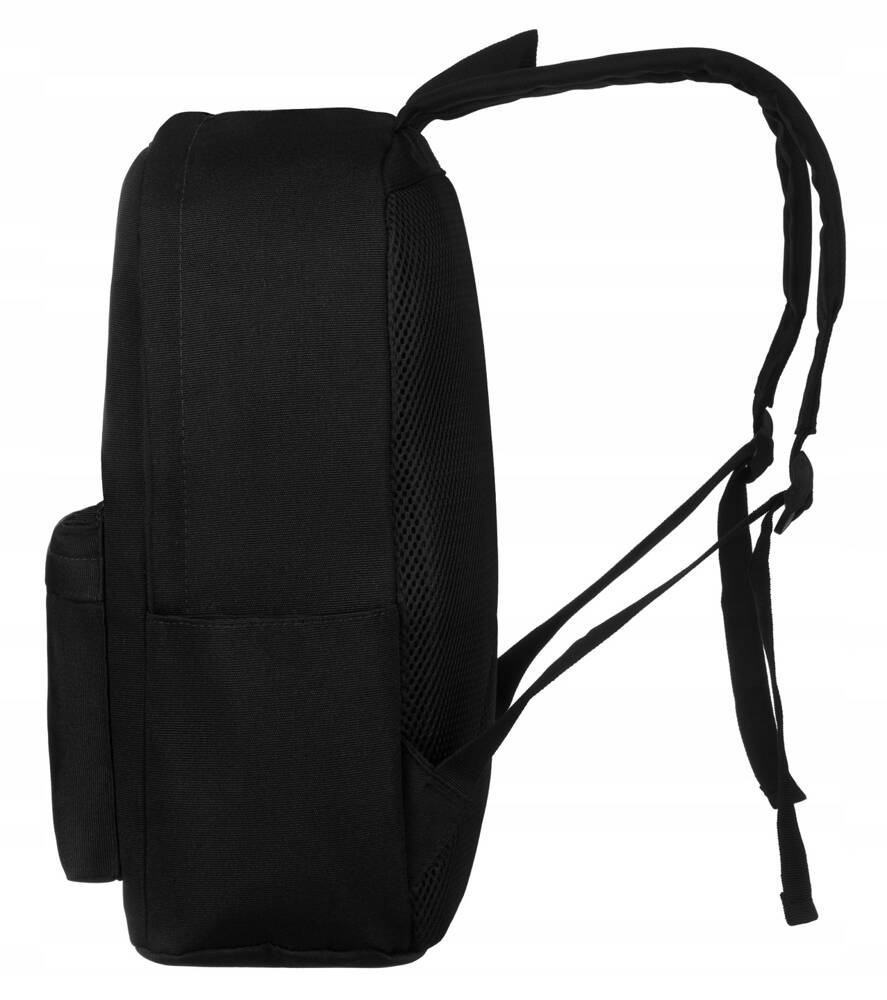 Sportowy, pojemny plecak w czarnym kolorze z zewnętrznymi kieszonkami - Peterson - obrazek 3