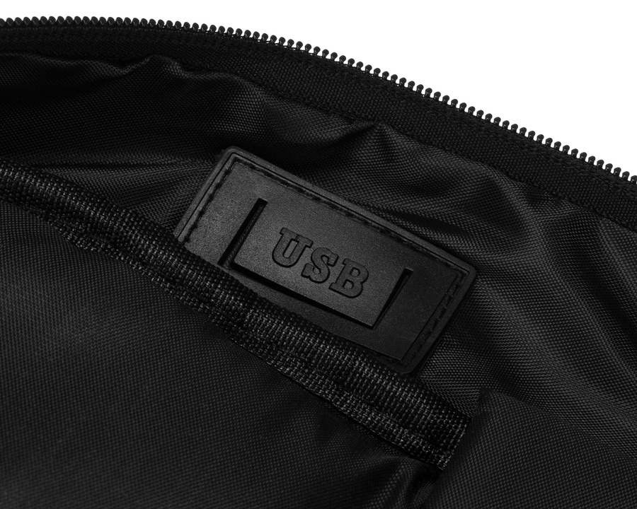 Dwukomorowy plecak w szarym kolorze na laptopa 15" - Peterson - obrazek 12