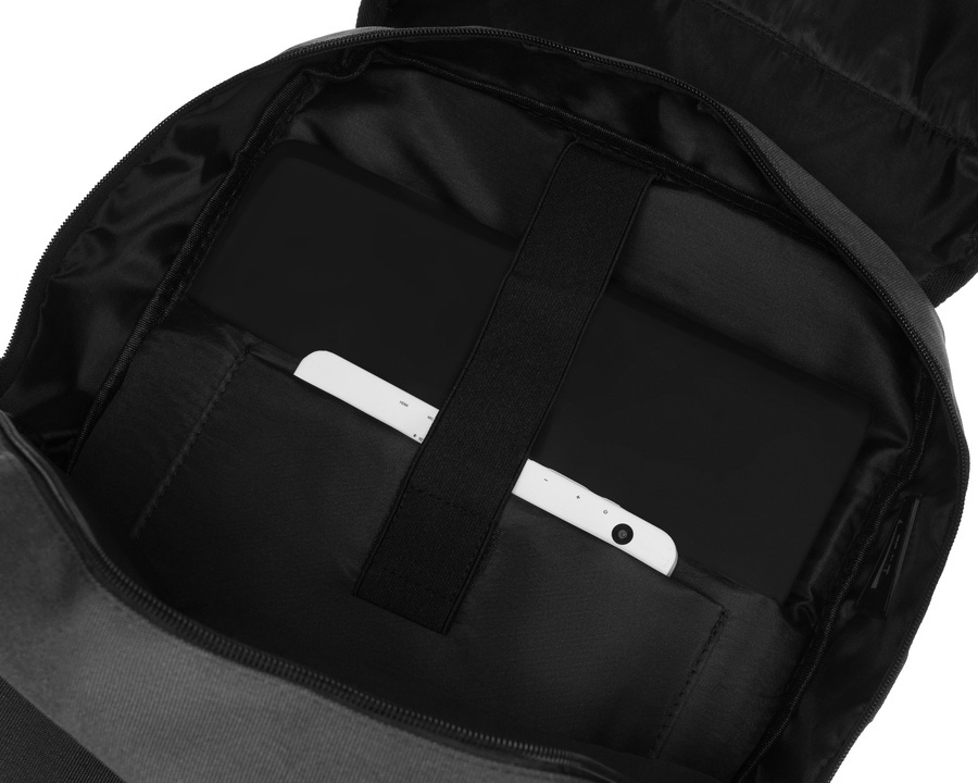 Dwukomorowy plecak w szarym kolorze na laptopa 15" - Peterson - obrazek 7