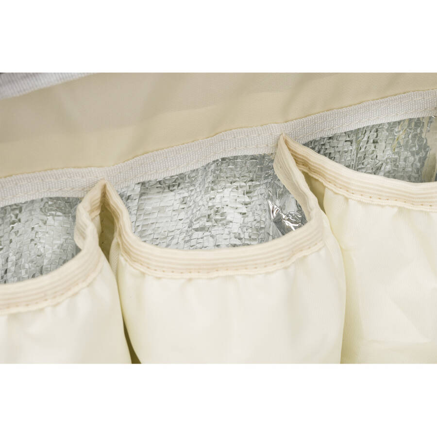 Plecak damski typu mommy bag w szaro-różowym kolorze - Peterson - obrazek 15