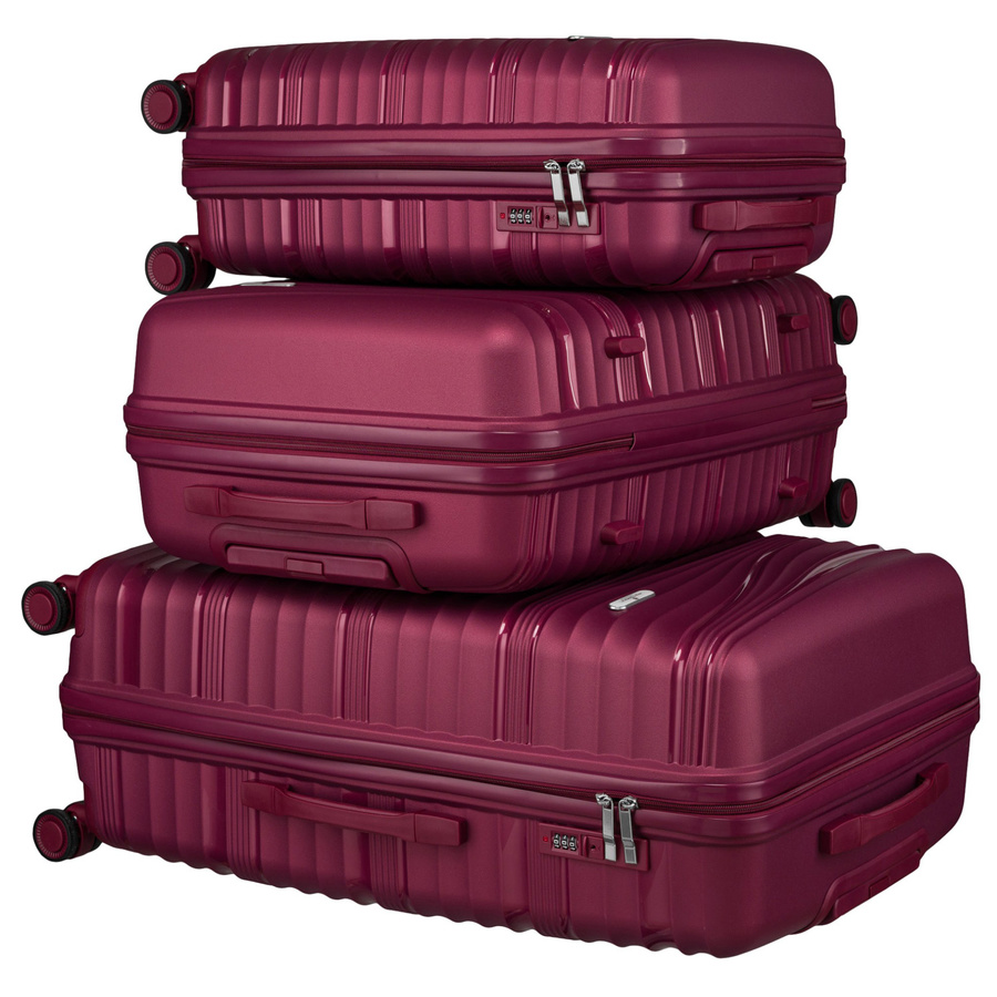 Zestaw walizek z polipropylenu z regulowaną rączką teleskopową - Peterson - obrazek 10