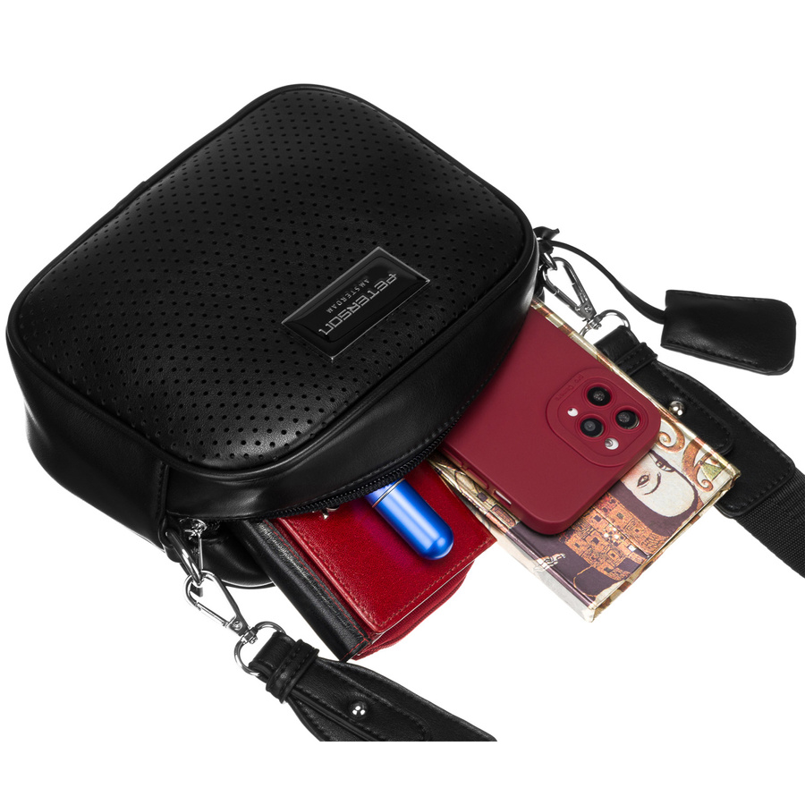 Torebka listonoszka crossbody z szerokim paskiem - Peterson - obrazek 6