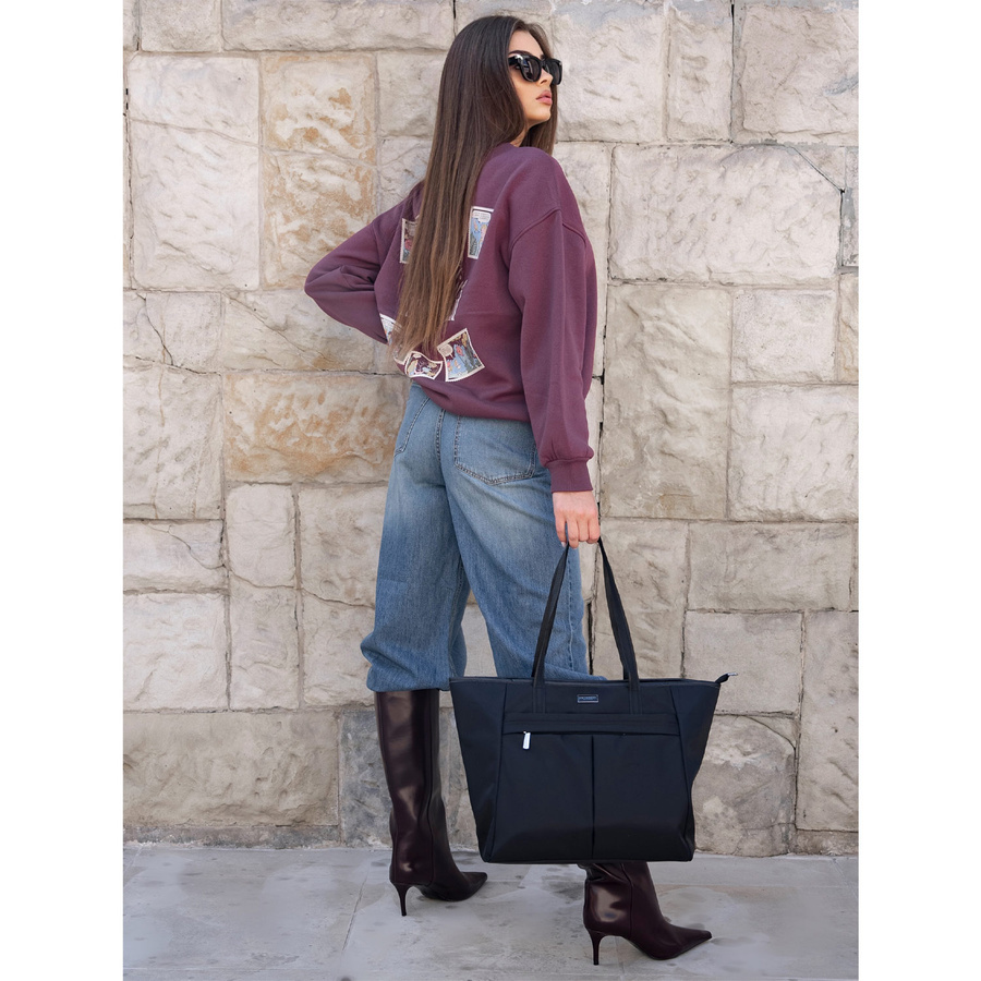 Torebka shopper na laptopa z uchwytami - Peterson - obrazek 2