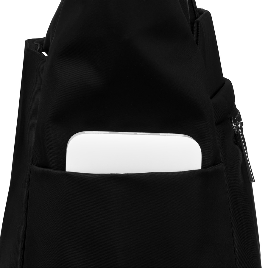 Miejska torebka damska mieszcząca A4 w czarnym kolorze - Peterson - obrazek 9