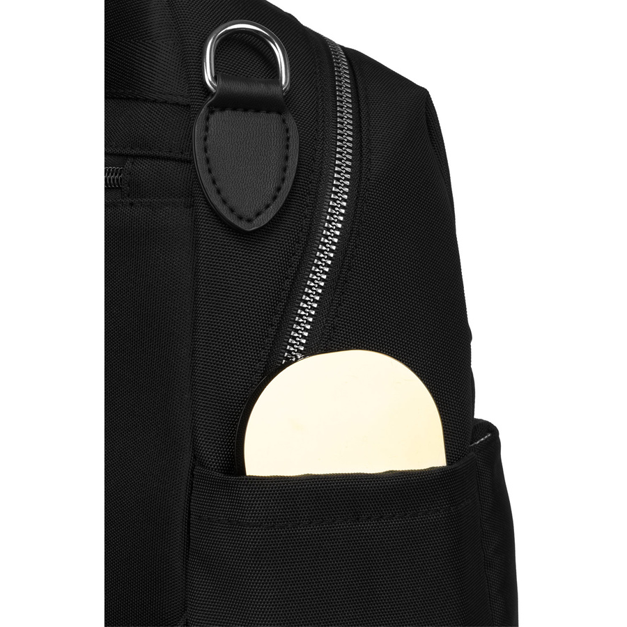 Plecak damski z kieszeniami w czarnym kolorze - Peterson - obrazek 10