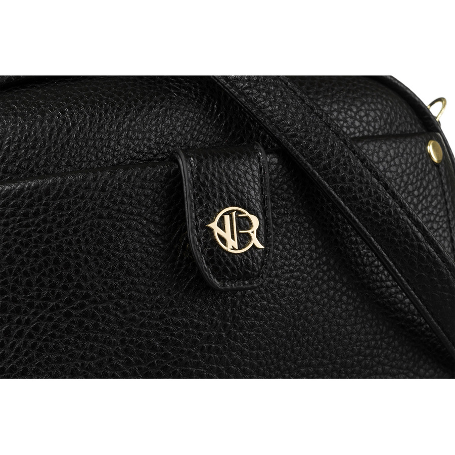 Czarna torebka i nerka damska z paskiem - Rovicky - obrazek 4