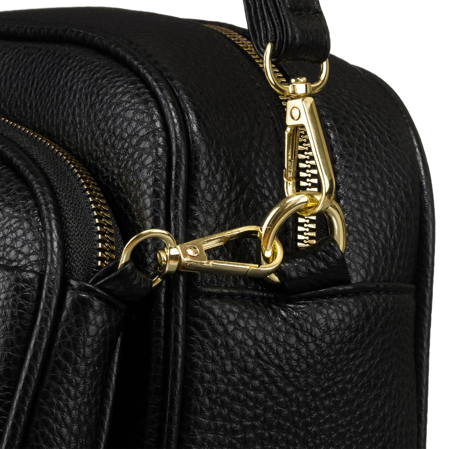 Czarna torebka i nerka damska z paskiem - Rovicky - obrazek 9