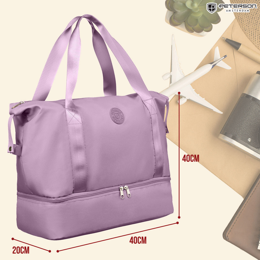 Torba podróżna z elastyczną komorą zamykaną suwakiem - Peterson - obrazek 3