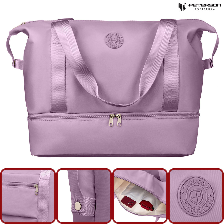 Torba podróżna z elastyczną komorą zamykaną suwakiem - Peterson - obrazek 4