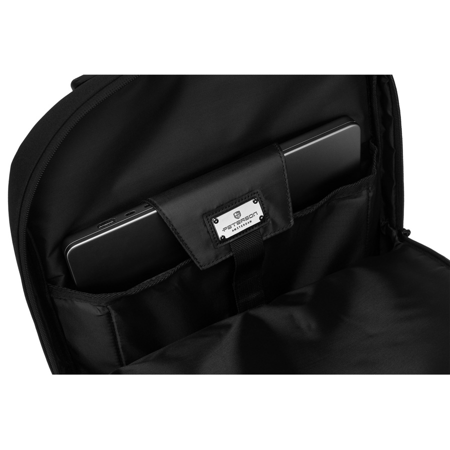 Elegancki plecak podróżny z uchwytem i kieszenią na laptopa- Peterson - obrazek 8