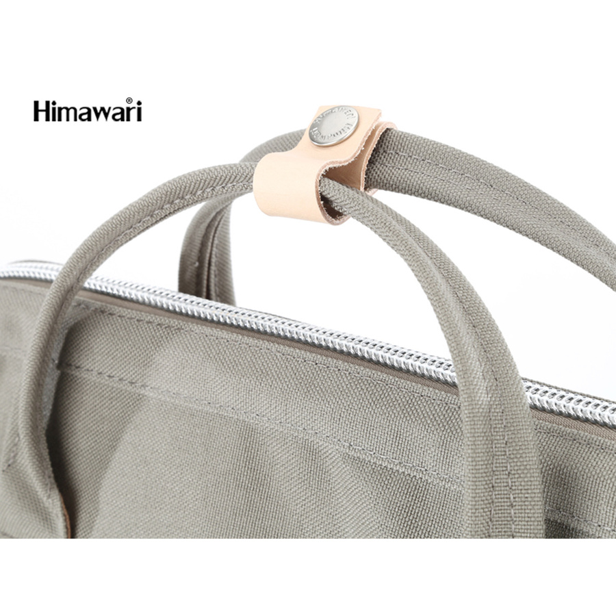 Pojemny plecak miejski szkolny w szarym kolorze - Himawari - obrazek 9