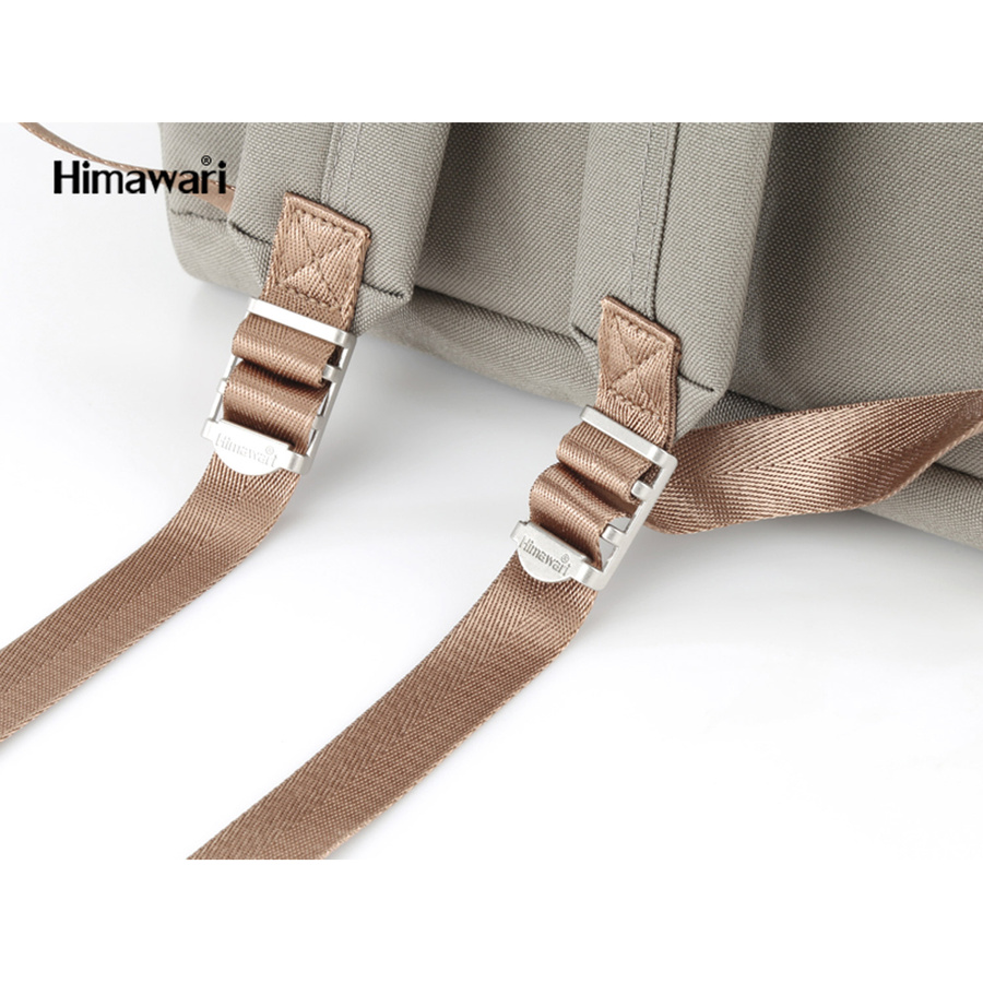 Pojemny plecak miejski szkolny w szarym kolorze - Himawari - obrazek 14