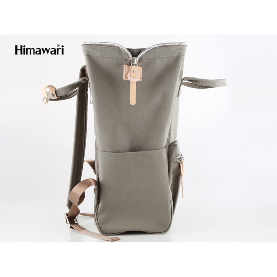Pojemny plecak miejski szkolny w szarym kolorze - Himawari - obrazek 16