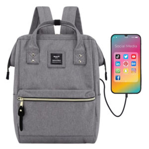 Plecak miejski z kieszenią na laptopa i portem USB - Himawari