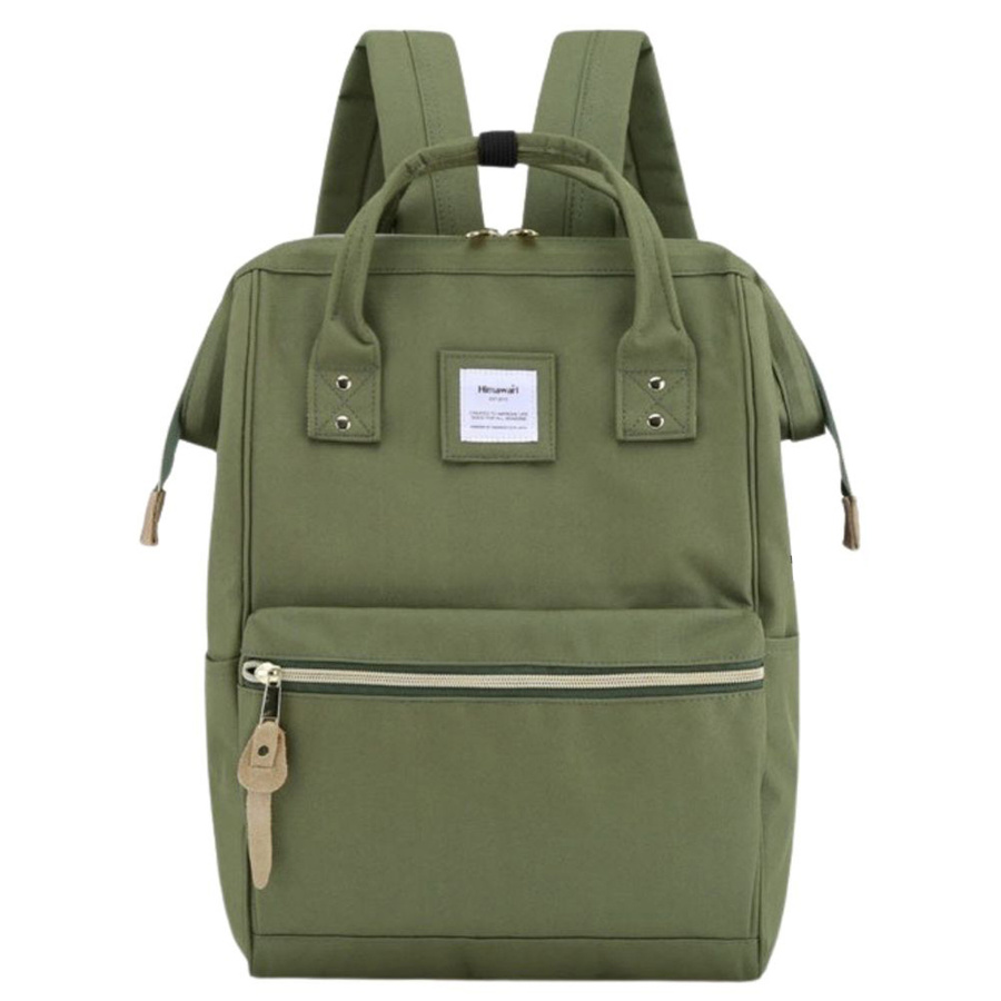 Modny zielony plecak podróżny z portem USB - Himawari - obrazek 3