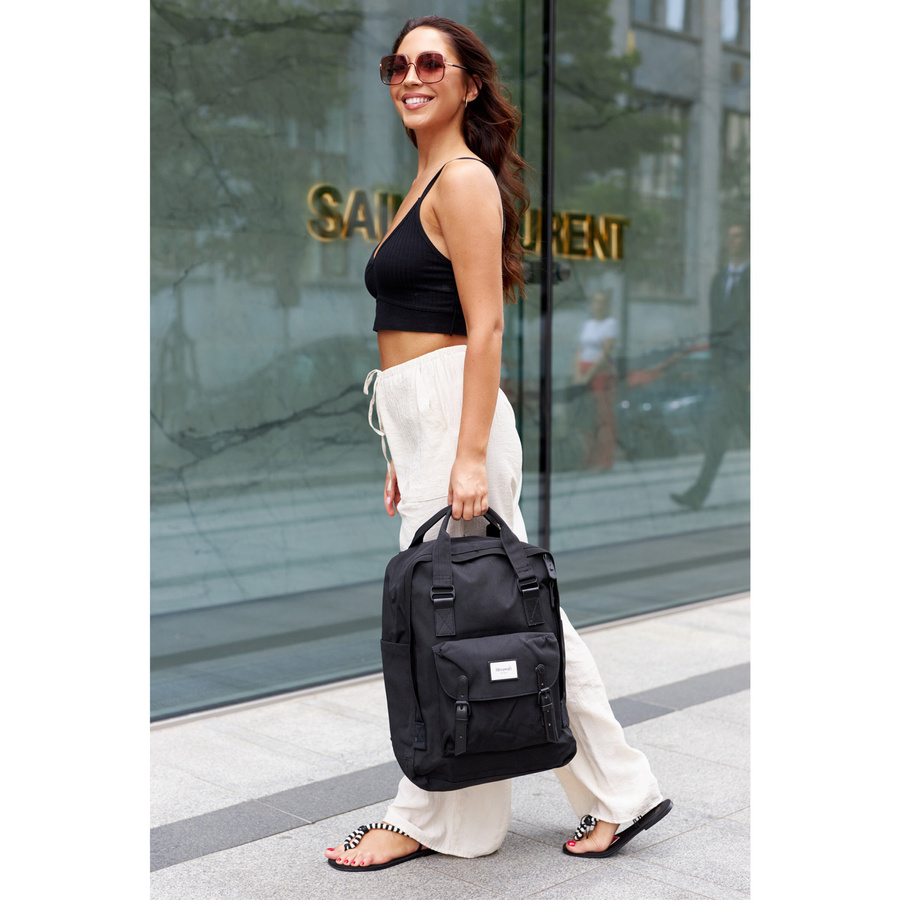 Plecak miejski na laptopa 15" czarny - Himawari - obrazek 2