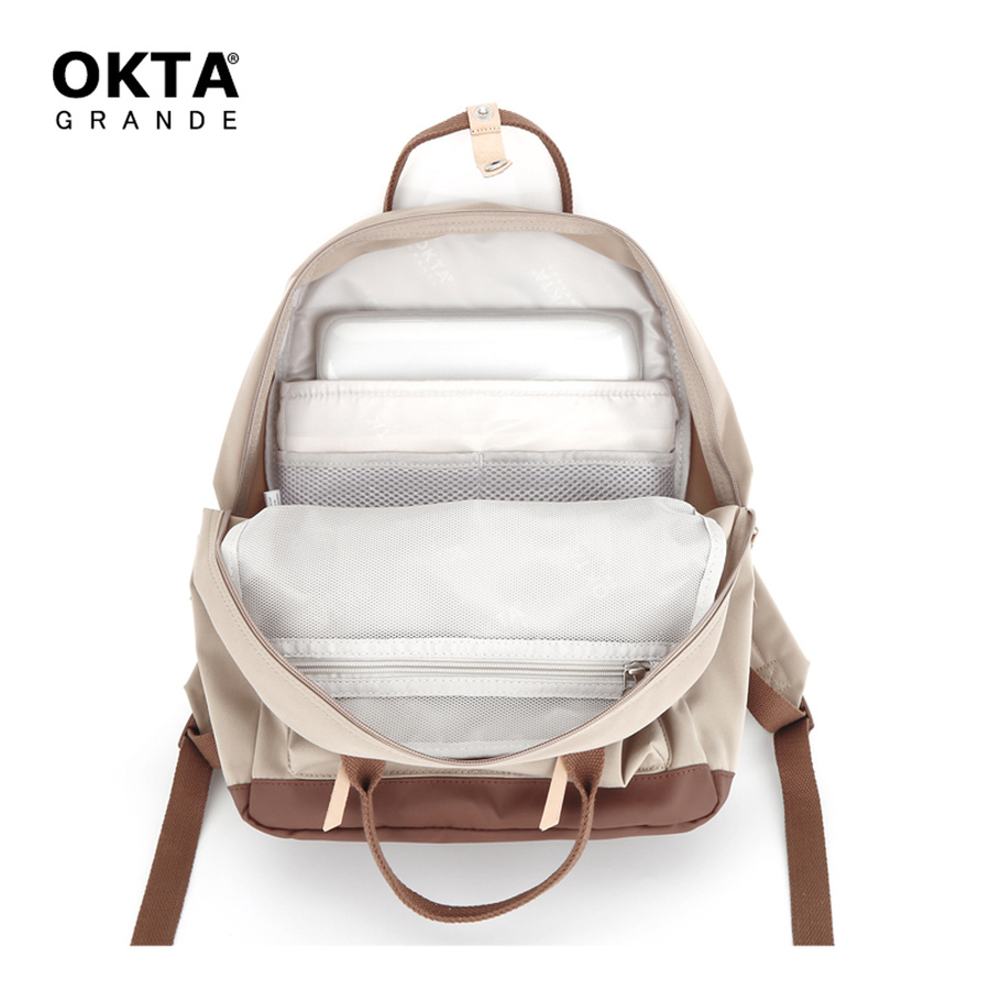 Plecak wodoodporny na uczelnię z kieszenią zewnętrzną - Himawari - obrazek 5