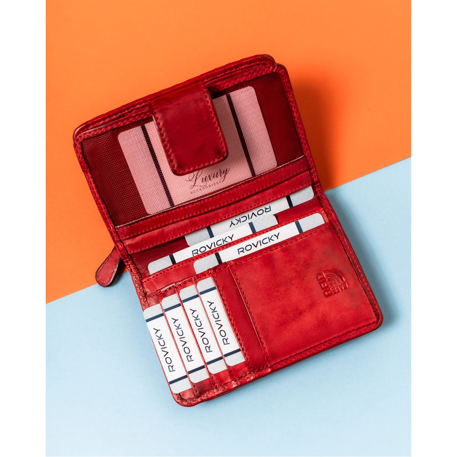 Pojemny portfel damski z wieloma kieszeniami - Rovicky - obrazek 7