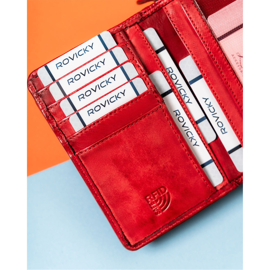 Pojemny portfel damski z wieloma kieszeniami - Rovicky - obrazek 8