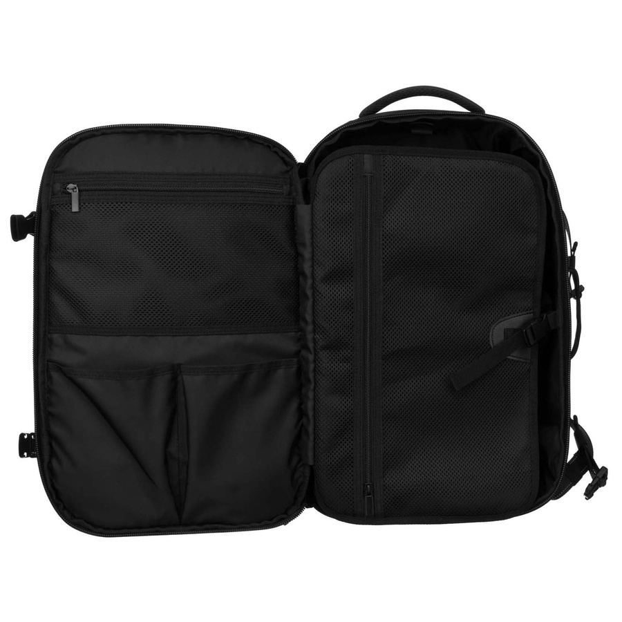 Czarny plecak podróżny z komorą próżniową i portem USB - Peterson - obrazek 10