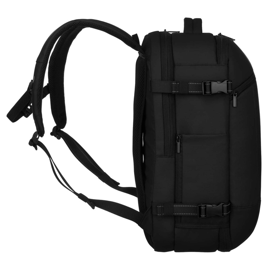 Czarny plecak podróżny z komorą próżniową i portem USB - Peterson - obrazek 6