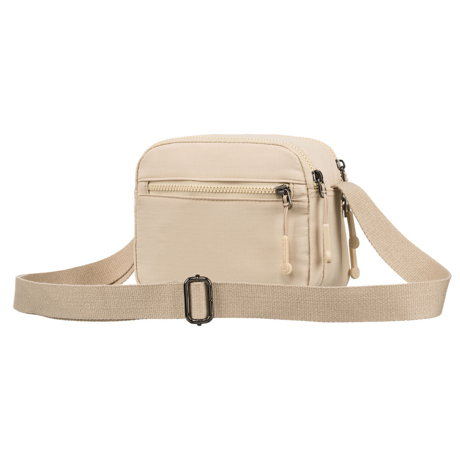 Listonoszka damska z poliestru w beżowym kolorze - Peterson - obrazek 7