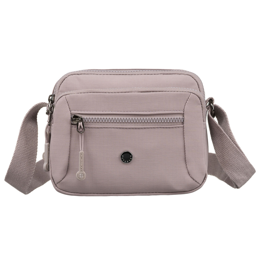 Miejska listonoszka damska w jasnym, fioletowym kolorze zawieszona na regulowanym pasku - Peterson - obrazek 4