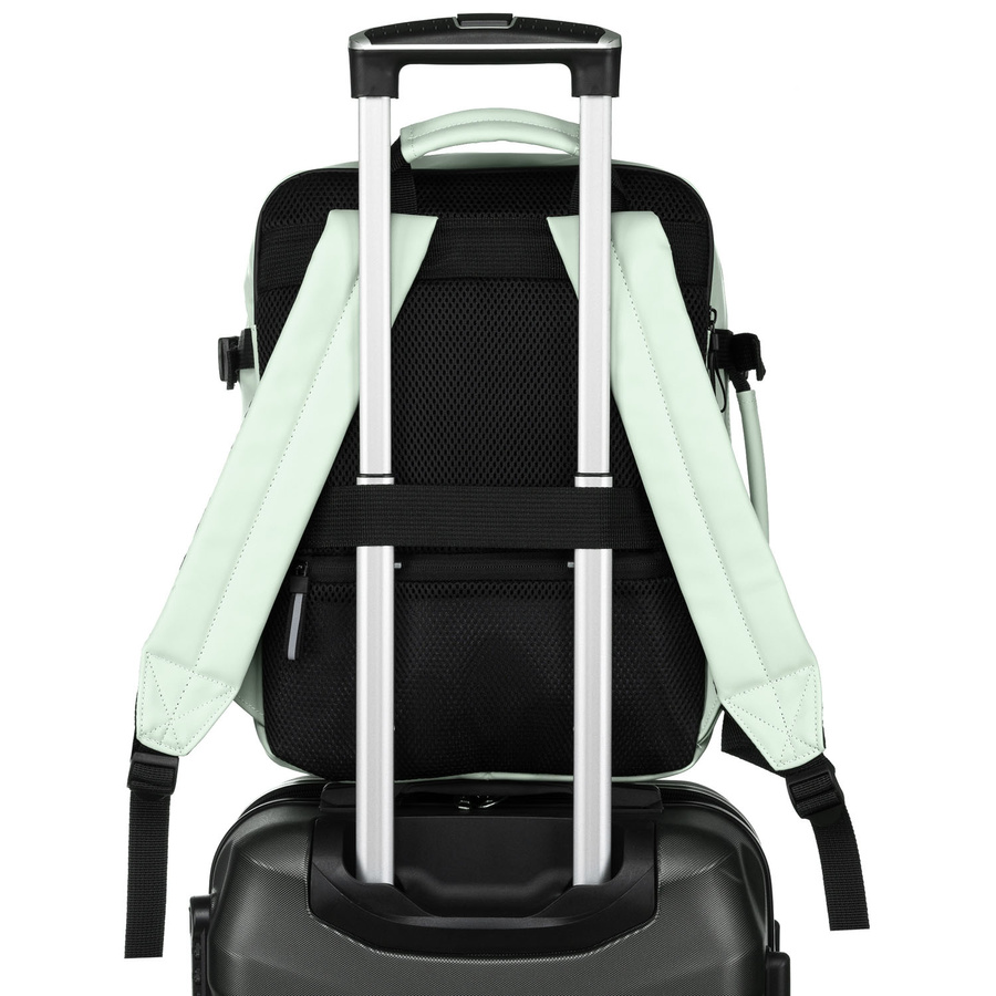 Plecak podróżny z tworzywa sztucznego w jasno zielonym kolorze - Peterson - obrazek 6