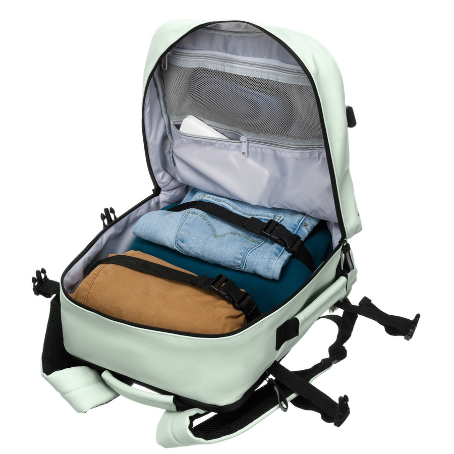 Plecak podróżny z tworzywa sztucznego w jasno zielonym kolorze - Peterson - obrazek 8