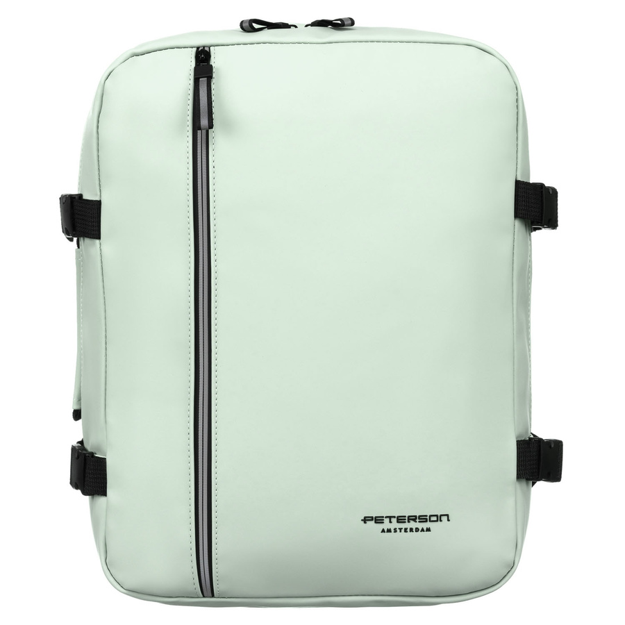 Plecak podróżny z tworzywa sztucznego w jasno zielonym kolorze - Peterson - obrazek 2