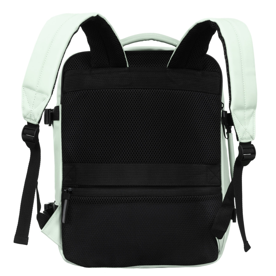 Plecak podróżny z tworzywa sztucznego w jasno zielonym kolorze - Peterson - obrazek 3