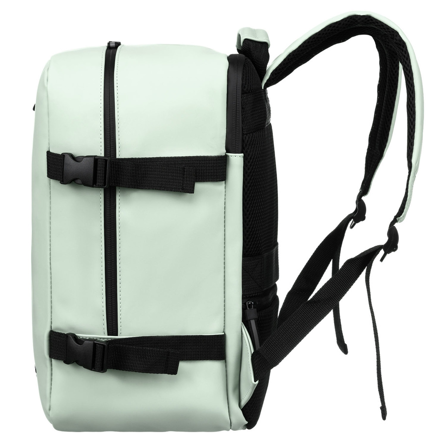 Plecak podróżny z tworzywa sztucznego w jasno zielonym kolorze - Peterson - obrazek 4