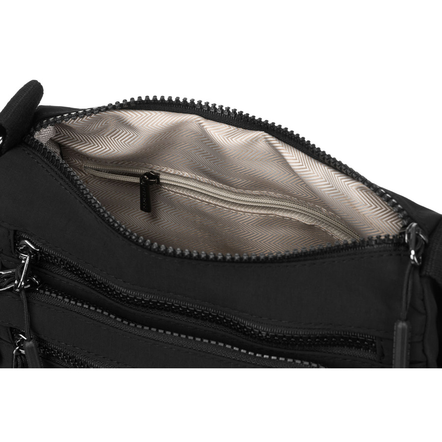 Listonoszka damska na szerokim pasku wykonana z poliestru w czarnym kolorze - Peterson - obrazek 7