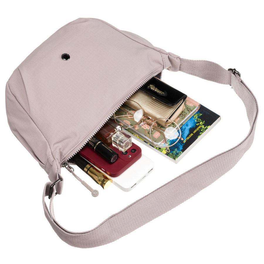 Listonoszka damska w kolorze lila zawieszona na regulowanym pasku - Peterson - obrazek 10