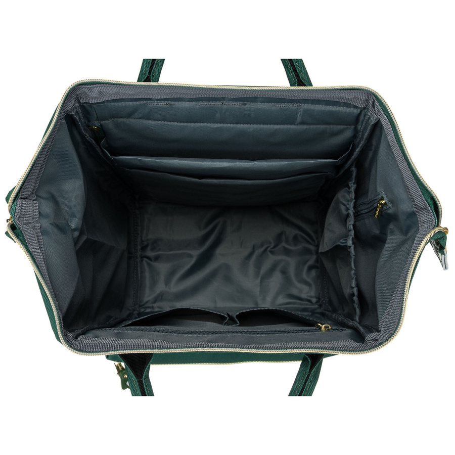 Podróżny plecak damski z poliestru w zielonym kolorze z miejscem na laptopa - Peterson - obrazek 7