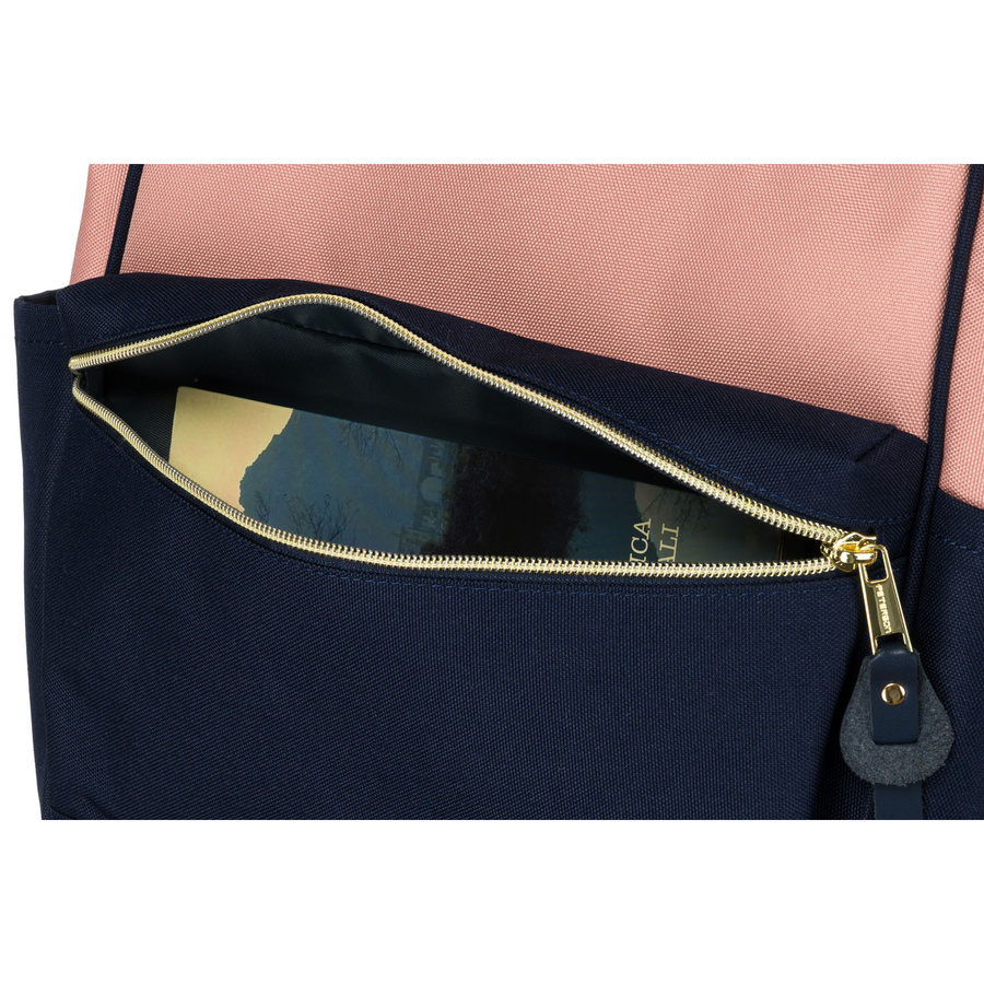 Dwukolorowy plecak damski z poliestru z miejscem na laptopa, idealny na bagaż podręczny - Peterson - obrazek 10