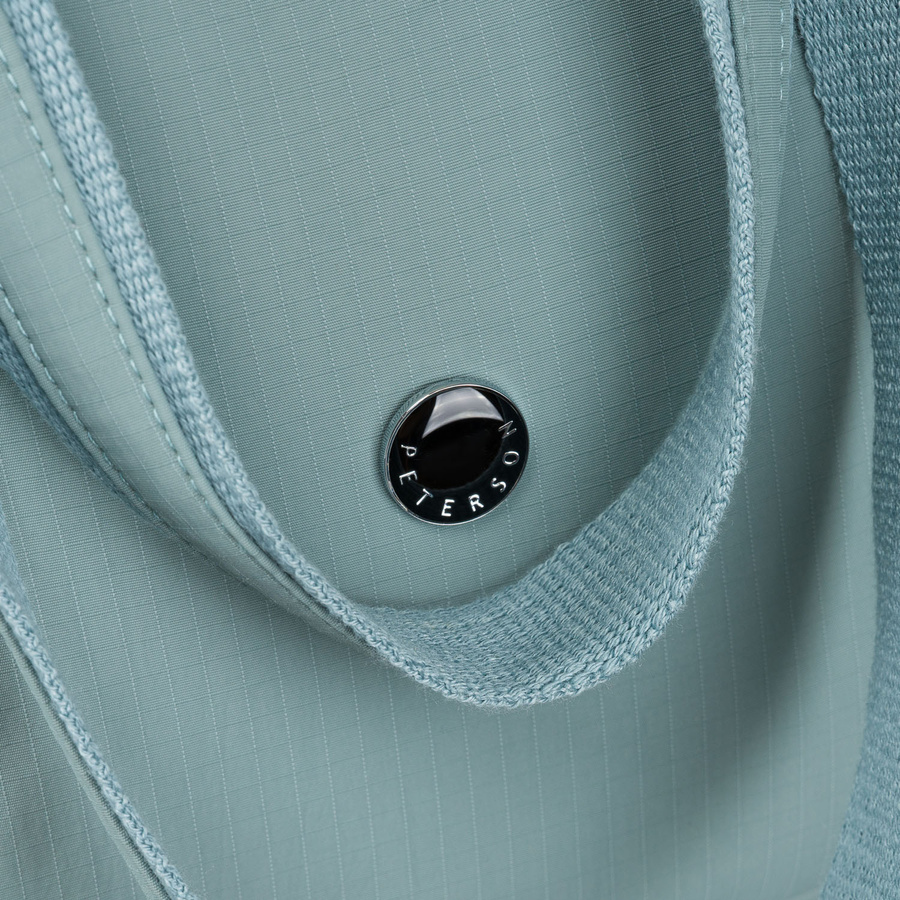 Shopperka damska z poliestru w niebieskim kolorze zawieszona na wygodnych uchwytach - Peterson - obrazek 8