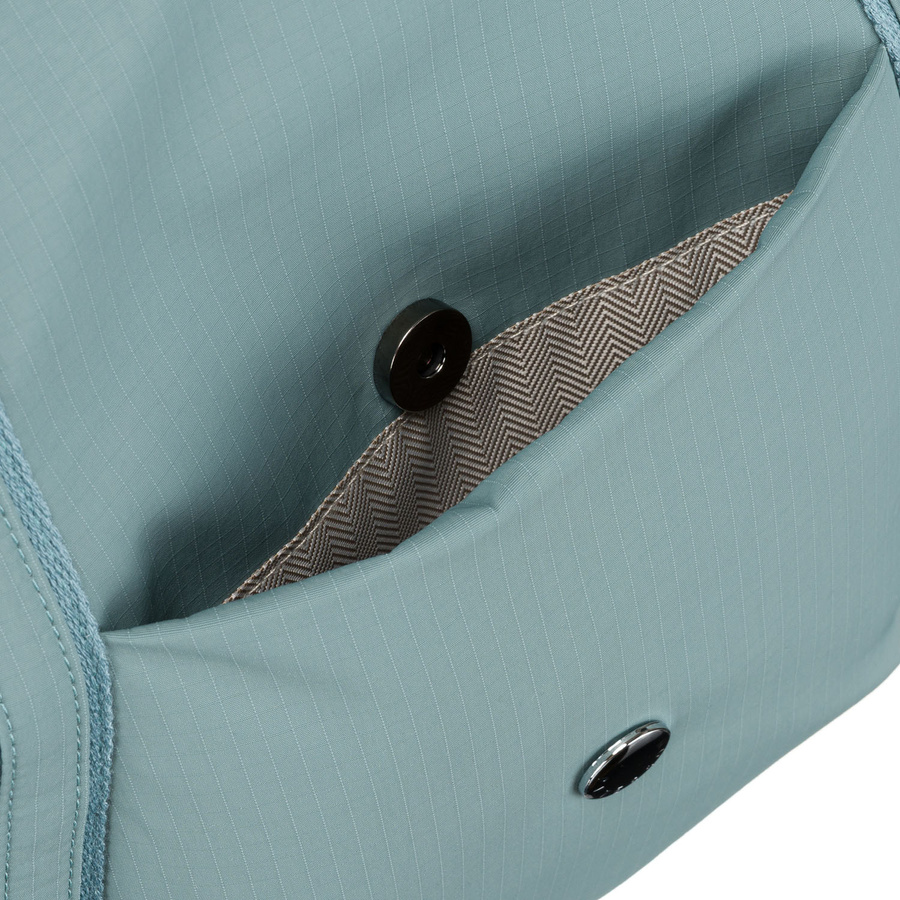 Shopperka damska z poliestru w niebieskim kolorze zawieszona na wygodnych uchwytach - Peterson - obrazek 9