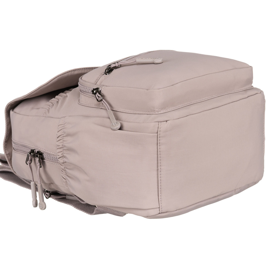 Plecak damski z poliestru w kolorze lila, zawieszony na regulowanych szelkach - Peterson - obrazek 10